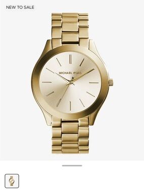 Michael Kors Gold Tone Stainless Steel Bracelet Watch